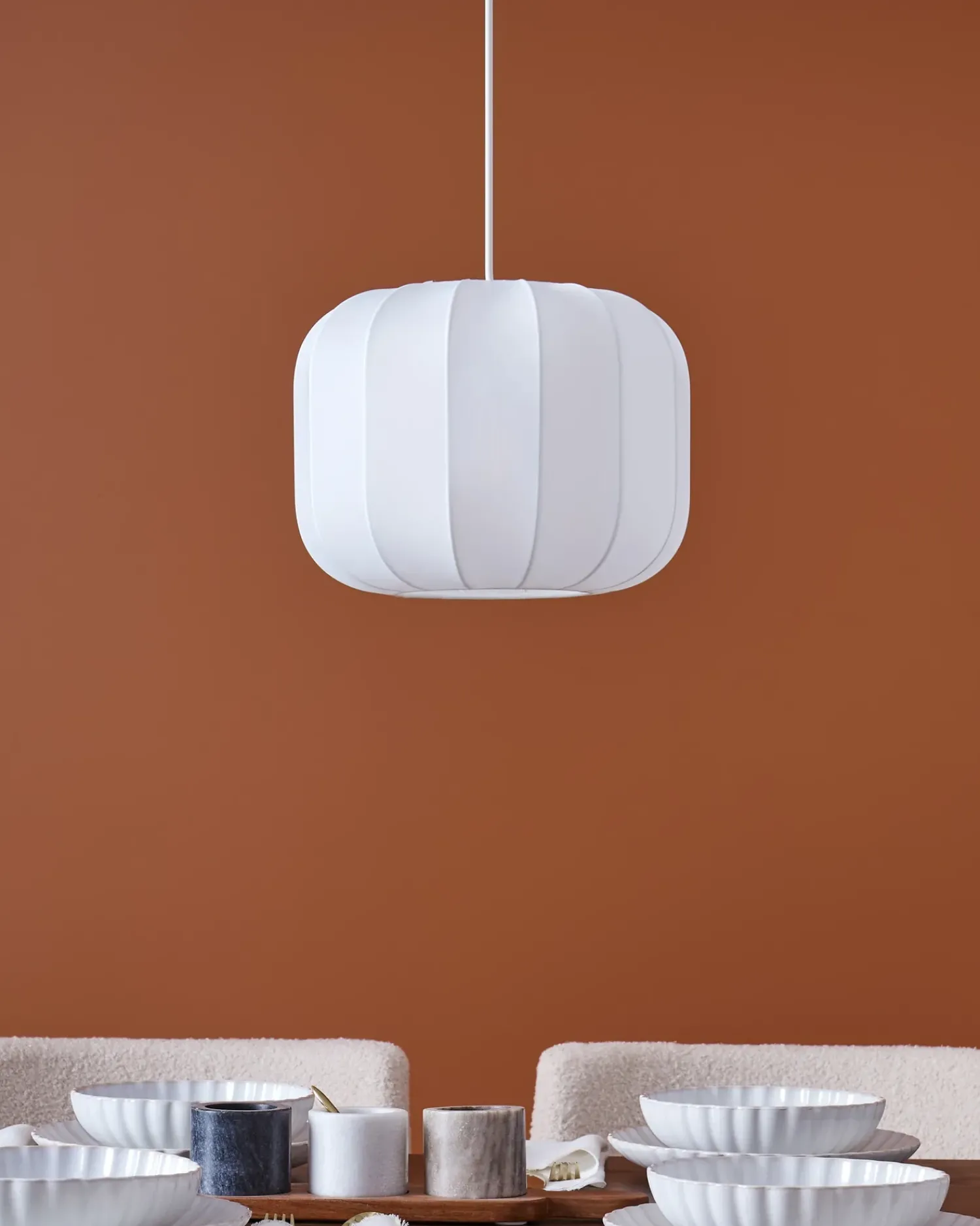 Sale Beliani Lampadario CABRIALES Bianco