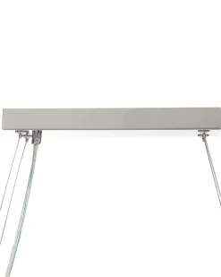 Beliani Lampadario CALVELLE Cristallo Argento