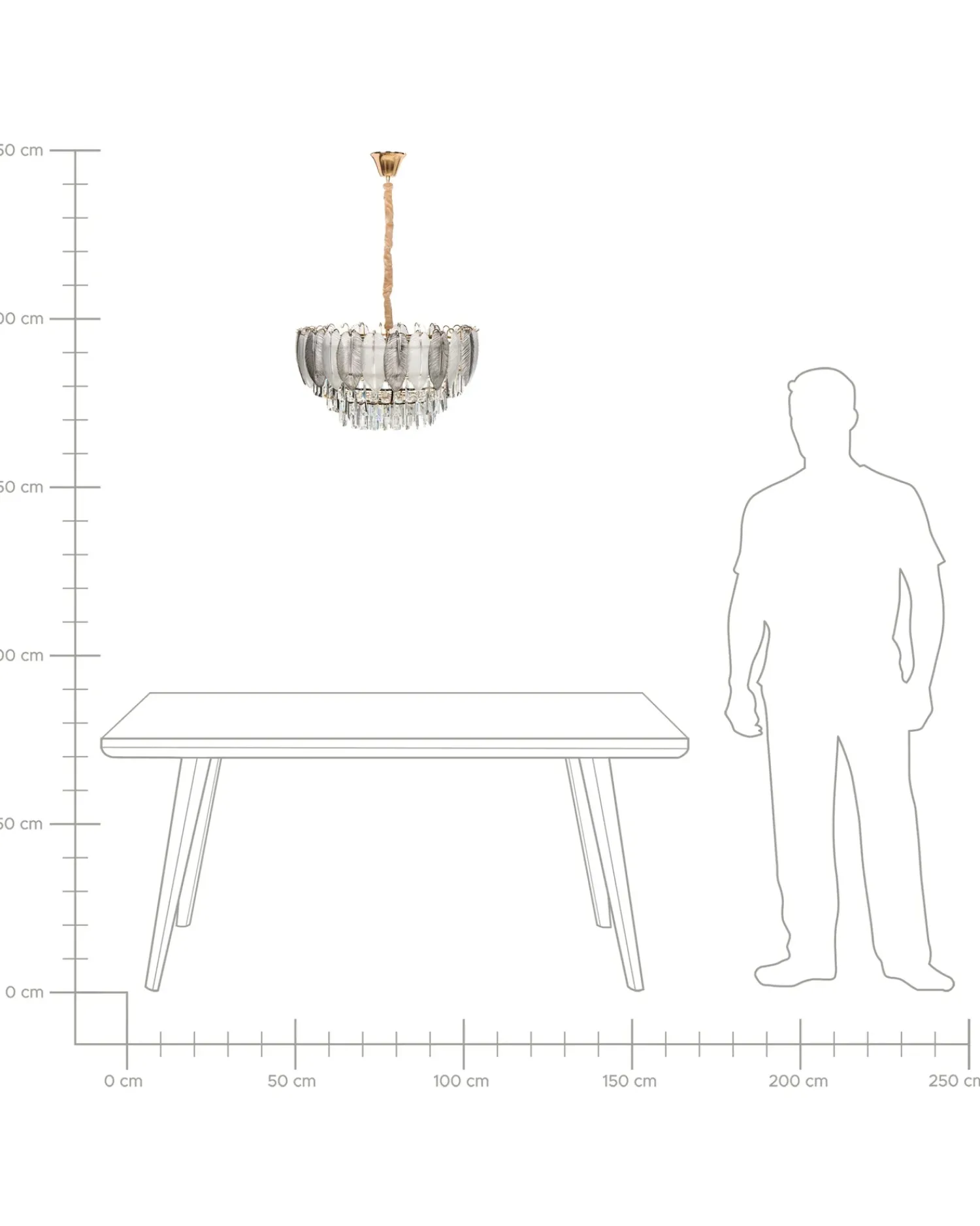 Best Beliani Lampadario CANAGUA Vetro Ottone Ottone Trasparente