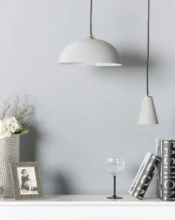Hot Beliani Lampadario CARES Metallo chiaro Grigio