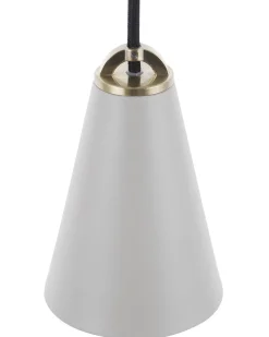 Hot Beliani Lampadario CARES Metallo chiaro Grigio