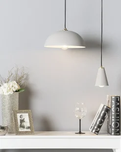 Hot Beliani Lampadario CARES Metallo chiaro Grigio