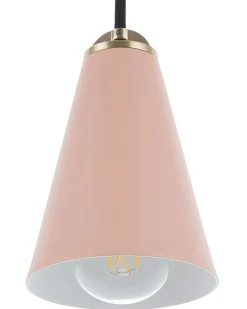 New Beliani Lampadario CARES Metallo Rosa