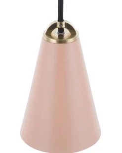New Beliani Lampadario CARES Metallo Rosa
