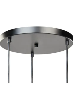 New Beliani Lampadario CASTALY Metallo Ottone Ottone Nero