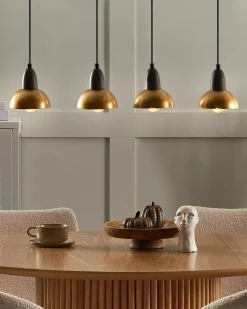Best Beliani Lampadario CASTALY Metallo Ottone Ottone Nero