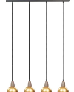 Best Beliani Lampadario CASTALY Metallo Ottone Ottone Nero