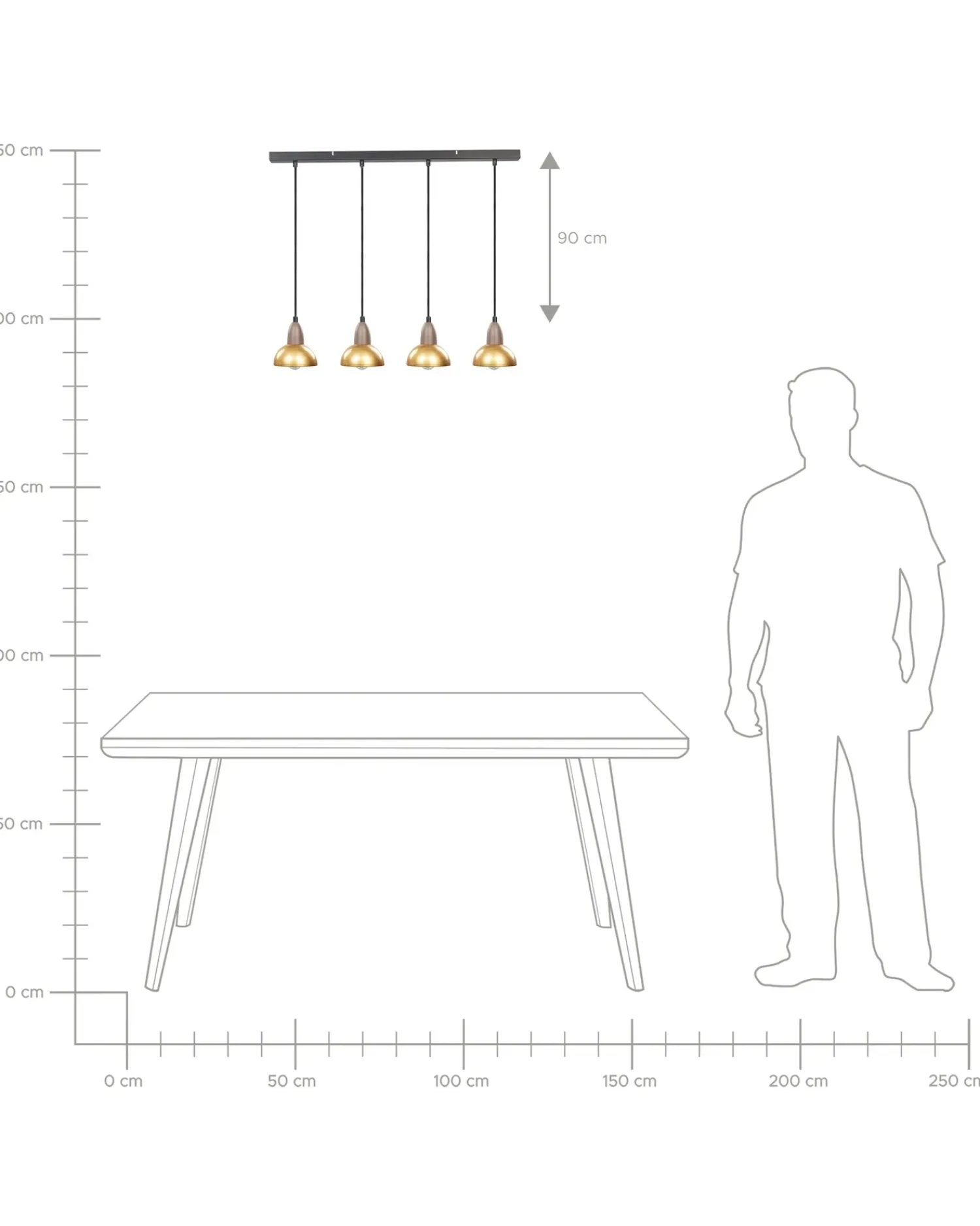Best Beliani Lampadario CASTALY Metallo Ottone Ottone Nero