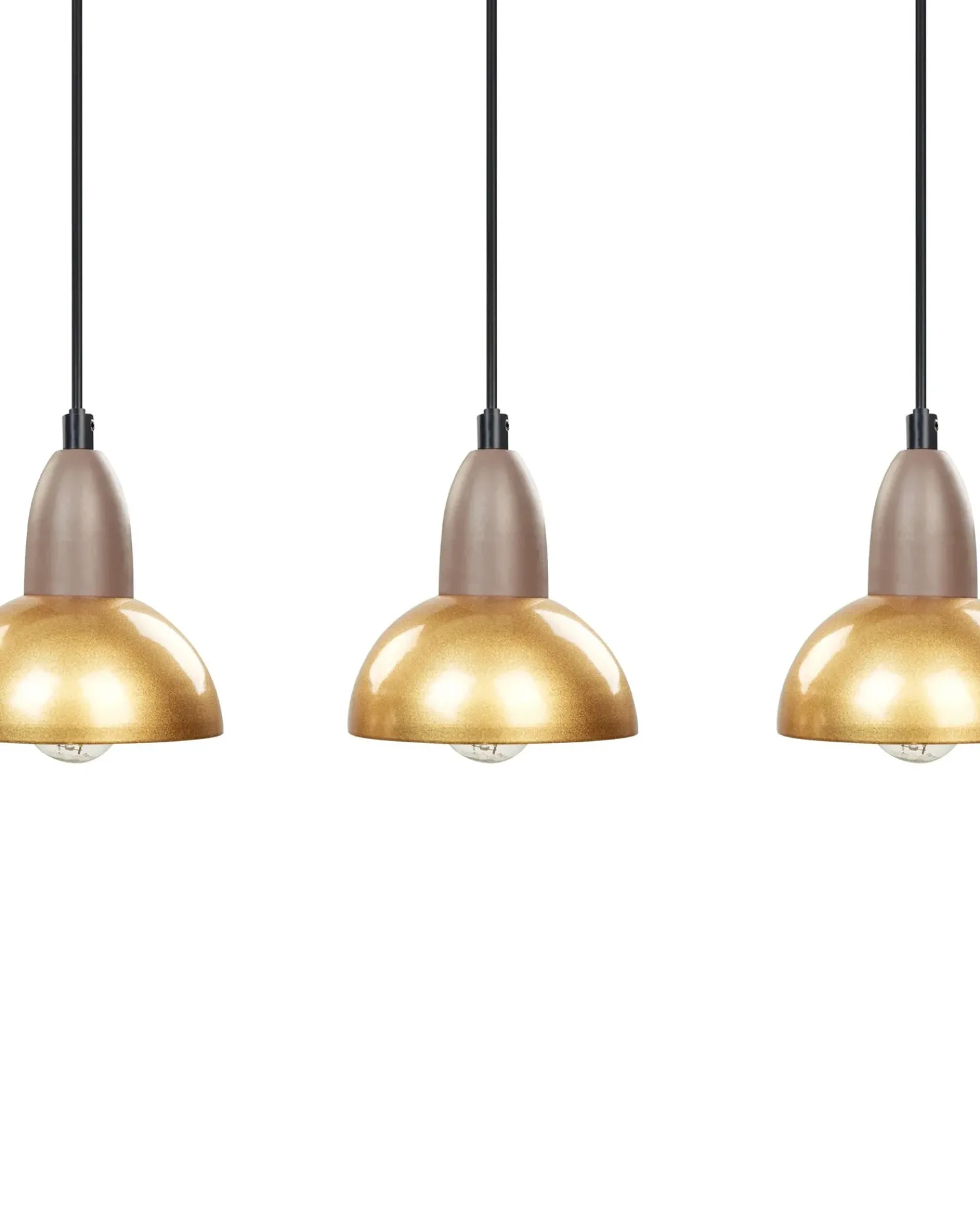 Best Beliani Lampadario CASTALY Metallo Ottone Ottone Nero