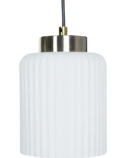 Online Beliani Lampadario CAUDELO Metallo Nero/Bianco Bianco Ottone Nero
