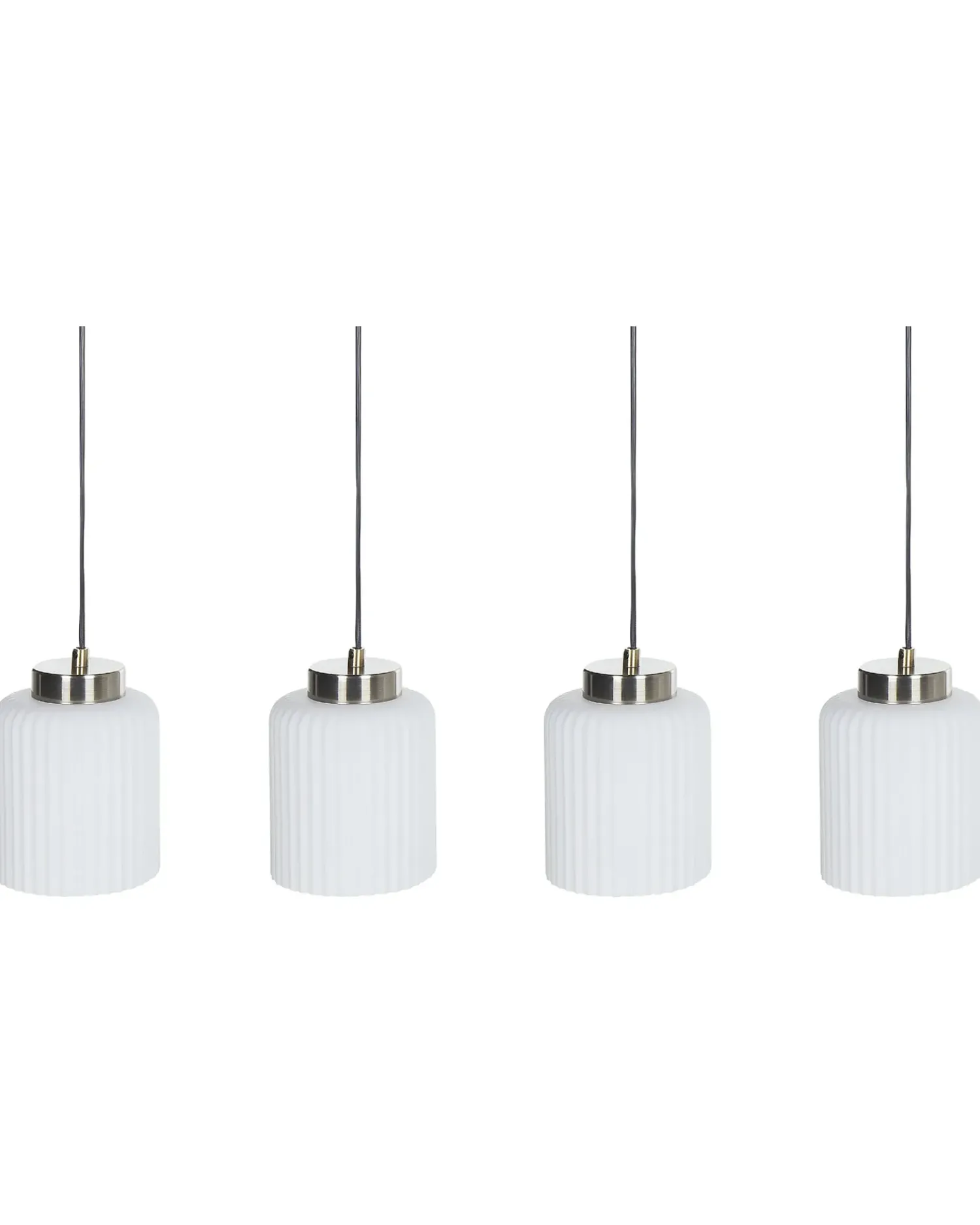 Online Beliani Lampadario CAUDELO Metallo Nero/Bianco Bianco Ottone Nero