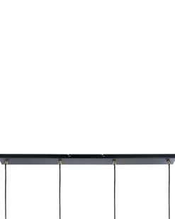 Online Beliani Lampadario CAUDELO Metallo Nero/Bianco Bianco Ottone Nero