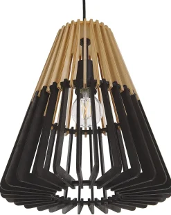 Clearance Beliani Lampadario CAVALLA Nero Marrone Nero