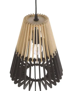 Clearance Beliani Lampadario CAVALLA Nero Marrone Nero