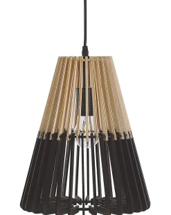 Clearance Beliani Lampadario CAVALLA Nero Marrone Nero