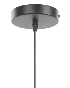 Clearance Beliani Lampadario CAVALLA Nero Marrone Nero