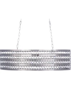 Best Beliani Lampadario CAVONE Cristallo Argento