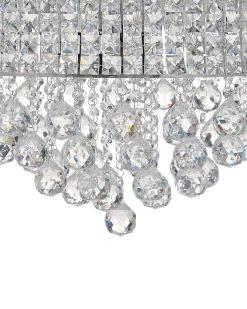 Best Beliani Lampadario CEDEIRA Cristallo Argento