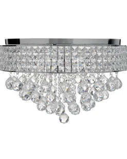 Best Beliani Lampadario CEDEIRA Cristallo Argento