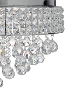 Best Beliani Lampadario CEDEIRA Cristallo Argento