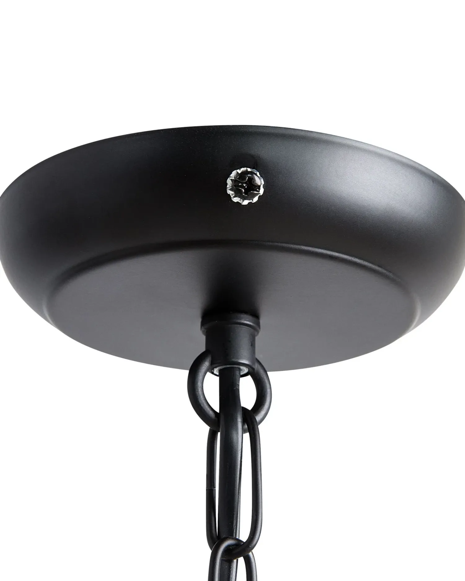 New Beliani Lampadario CELON Metallo Nero Trasparente Nero