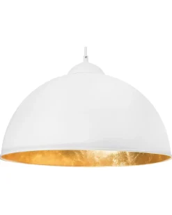 Best Beliani Lampadario CETINA Metallo Bianco Bianco Oro