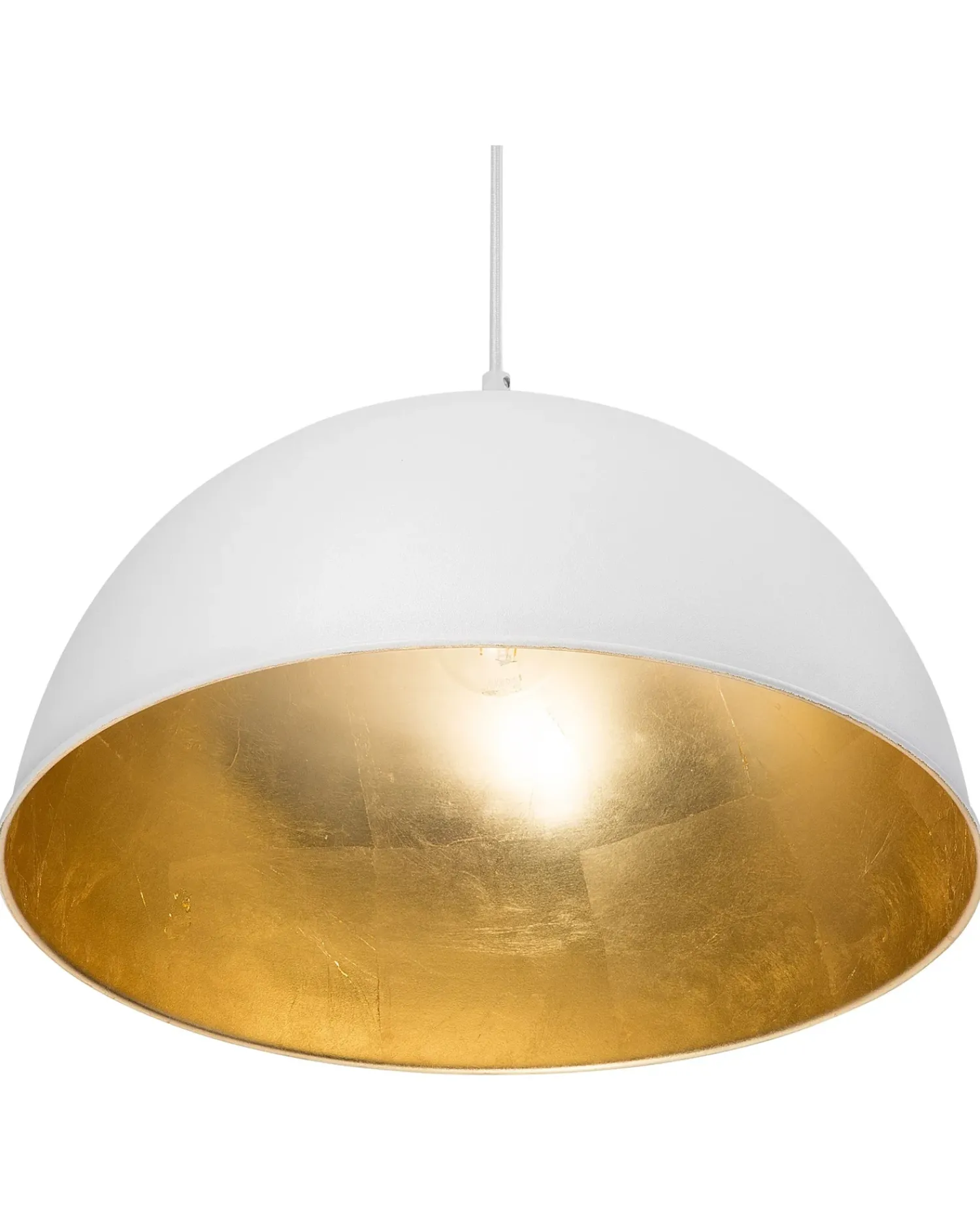 Best Beliani Lampadario CETINA Metallo Bianco Bianco Oro