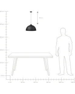 Clearance Beliani Lampadario CETINA Metallo Nero Oro Nero