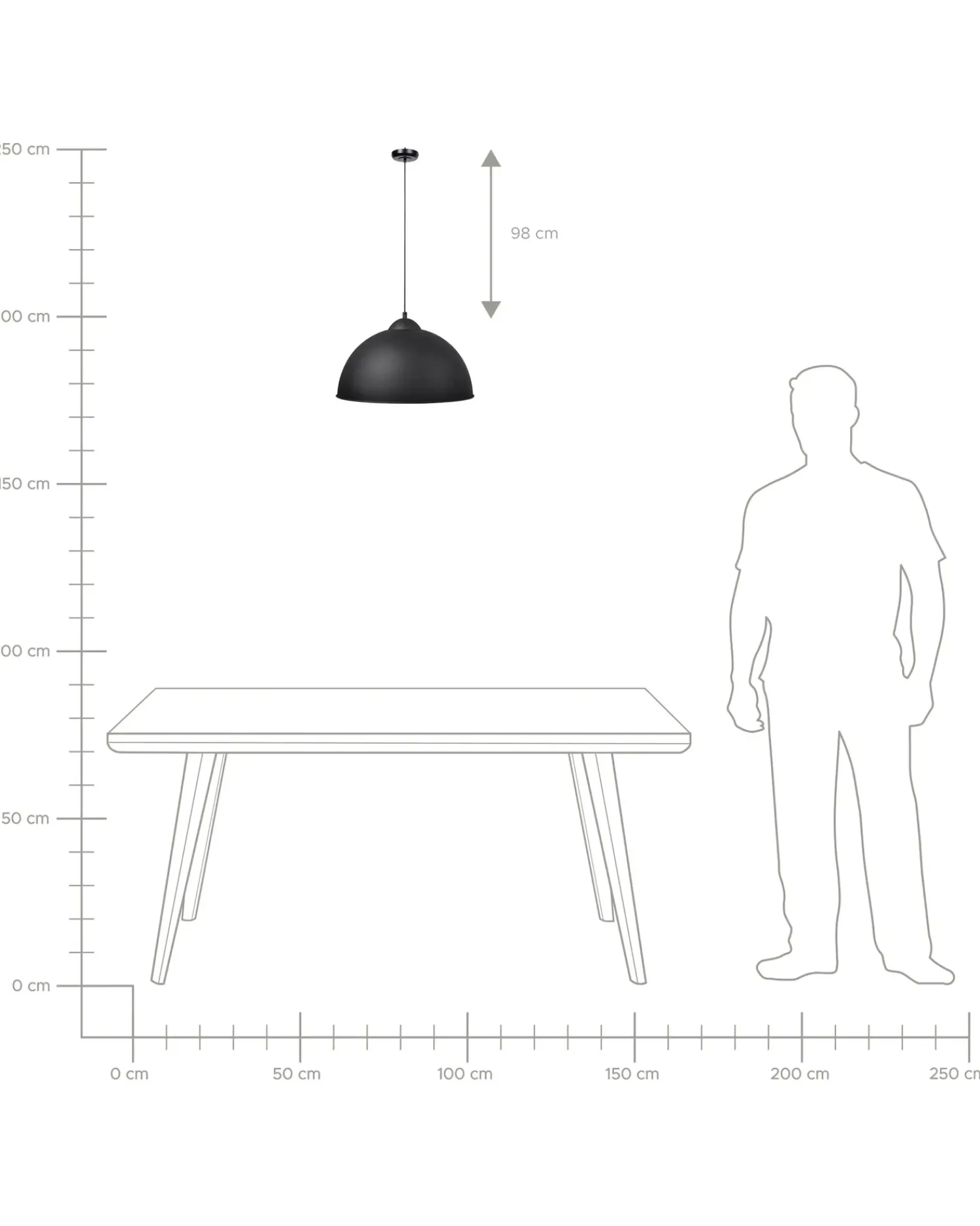 Clearance Beliani Lampadario CETINA Metallo Nero Oro Nero