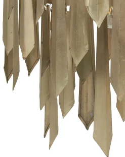 Beliani Lampadario CHAMBAL Metallo Ottone
