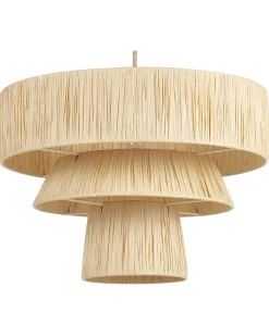 Beliani Lampadario CHAMBO Carta Naturale