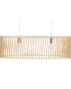 Online Beliani Lampadario CHARI Marrone chiaro Argento Marrone Trasparente
