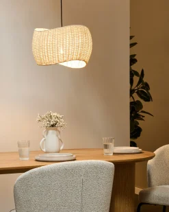 Hot Beliani Lampadario COAMO Rattan Naturale