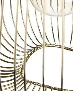 Discount Beliani Lampadario CONCA Metallo Oro