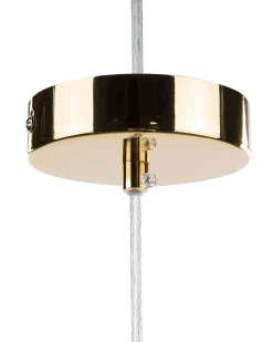 Discount Beliani Lampadario CONCA Metallo Oro