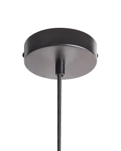 Best Beliani Lampadario COOSA Vetro Trasparente Nero Trasparente