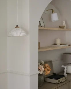 Sale Beliani Lampadario COTTICA Cartapesta Bianco