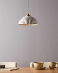 Sale Beliani Lampadario COTTICA Cartapesta Bianco