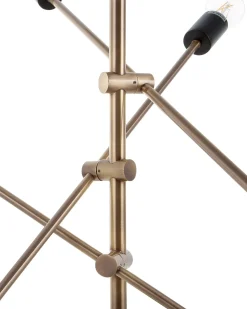 Outlet Beliani Lampadario CREMERA Metallo Ottone