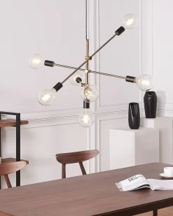 Outlet Beliani Lampadario CREMERA Metallo Ottone