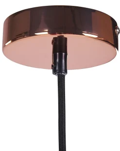 Sale Beliani Lampadario CURONE Vetro Rame Rame Trasparente