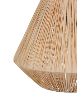 Hot Beliani Lampadario DAMIT Vimini Naturale Naturale Nero