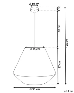 Hot Beliani Lampadario DAMIT Vimini Naturale Naturale Nero