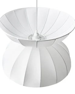 Outlet Beliani Lampadario DEBONS Finta seta Bianco