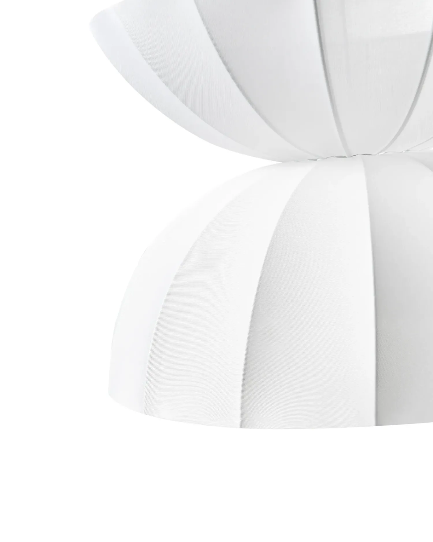 Outlet Beliani Lampadario DEBONS Finta seta Bianco