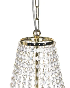 Discount Beliani Lampadario DIAMANTE Metallo Oro