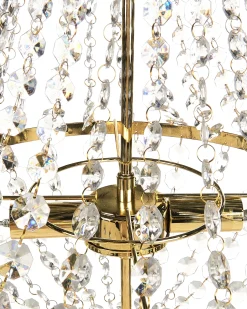 Discount Beliani Lampadario DIAMANTE Metallo Oro