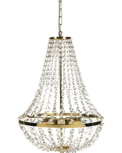 Discount Beliani Lampadario DIAMANTE Metallo Oro
