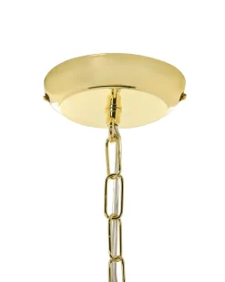 Discount Beliani Lampadario DIAMANTE Metallo Oro
