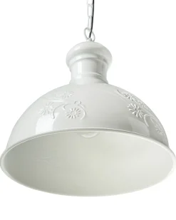 Hot Beliani Lampadario DIDESSA Metallo sporco Bianco